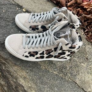 P448 you can surf later calf hair sneakers